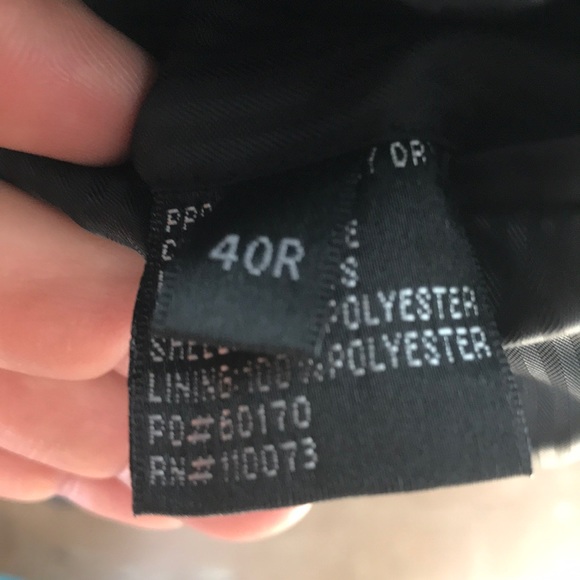 Wall Street faux suede blazer jacket Sz 40R - Picture 8 of 8